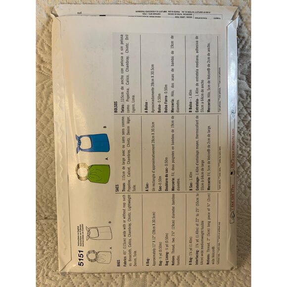 Simplicity Misses Handbag Sewing Pattern 5151- uncut - Picture 3 of 10